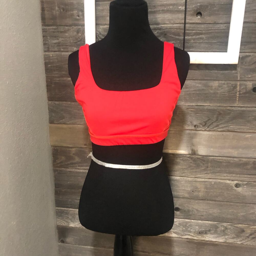 Offline by Aerie Goals Sweat Most Support red women's sports bra size small